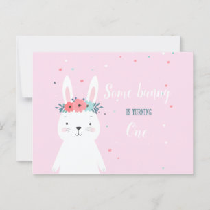 Einladung zum Geburtstag von Some Bunny Postkarte