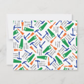 Einladung zum Geburtstag von Tools (Rückseite)