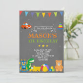 Einladung zum Geburtstag von Toyland (Stehend Vorderseite)