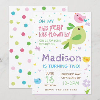 Einladung zum Geburtstag von Vögeln