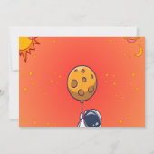 Einladung zum Geburtstag | Weltraum-Party (Rückseite)