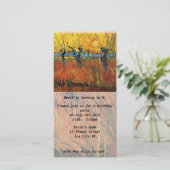 Einladung zum Geburtstag.Willows an Sunset von van (Stehend Vorderseite)