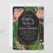 Einladung zum Geburtstag Wochenende (Vorderseite)