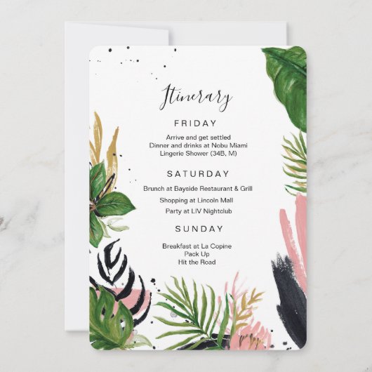 Einladung zum Geburtstag Wochenende (Rückseite)