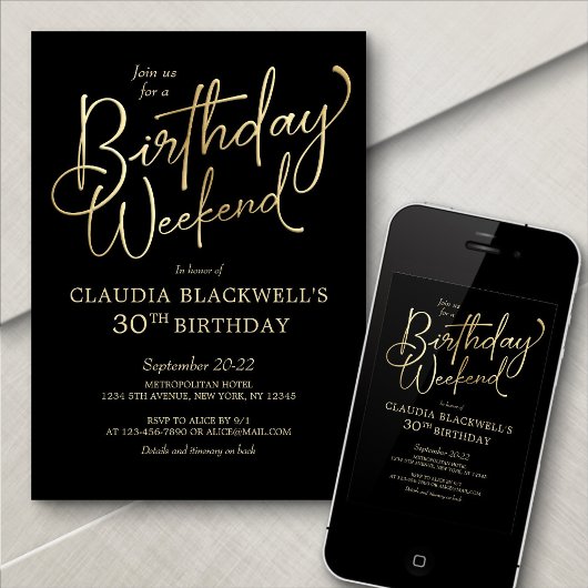 Einladung zum Geburtstag Wochenende