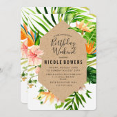 Einladung zum Geburtstag Wochenende (Vorne/Hinten)