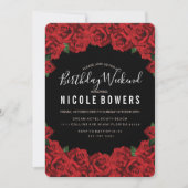 Einladung zum Geburtstag Wochenende (Vorderseite)