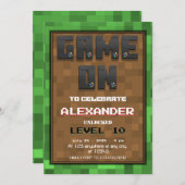 Einladung zum GeburtstagsGamer (Vorne/Hinten)