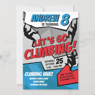 Einladung zum Geburtstagsparty "Personal Rock Clim