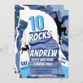 Einladung zum Geburtstagsparty "Personal Rock Clim (Vorne/Hinten)