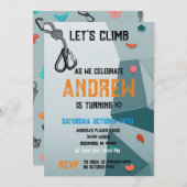 Einladung zum Geburtstagsparty "Personal Rock Clim (Vorne/Hinten)