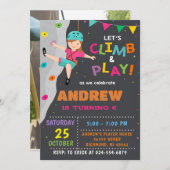 Einladung zum Geburtstagsparty "Personal Rock Clim (Vorne/Hinten)