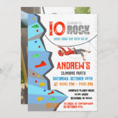 Einladung zum Geburtstagsparty "Personal Rock Clim (Vorne/Hinten)