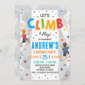 Einladung zum Geburtstagsparty "Personal Rock Clim (Vorne/Hinten)