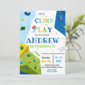 Einladung zum Geburtstagsparty "Personal Rock Clim (Stehend Vorderseite)