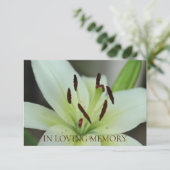 Einladung zum Gedächtnisdienst (Stehend Vorderseite)