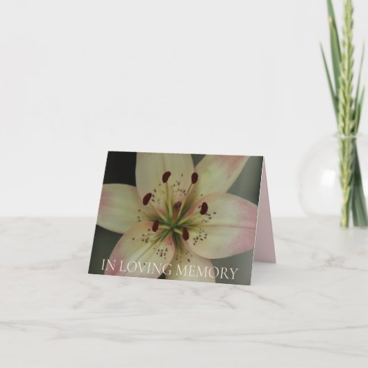 Einladung zum Gedächtnisdienst (Vorderseite)