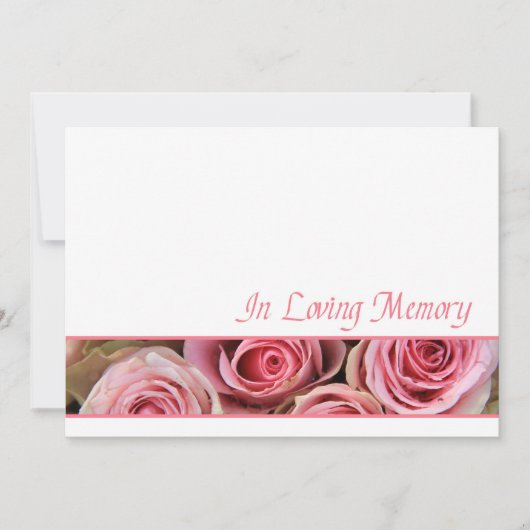 Einladung zum Gedächtnisdienst (Vorderseite)