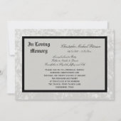 Einladung zum Gedächtnisdienst — klassisches Desig (Vorderseite)
