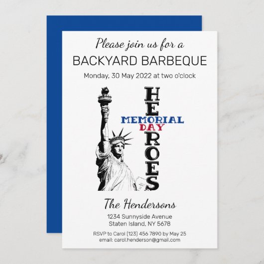 Einladung zum Gedenktag (Vorne/Hinten)