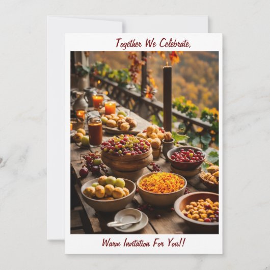 Einladung zum gemeinsamen Essen (Vorderseite)