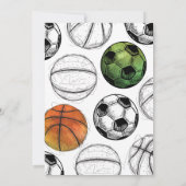 Einladung zum gemeinsamen Sport zum Geburtstag (Rückseite)