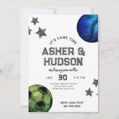 Einladung zum gemeinsamen Sport zum Geburtstag (Vorderseite)