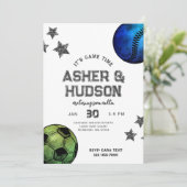 Einladung zum gemeinsamen Sport zum Geburtstag (Stehend Vorderseite)