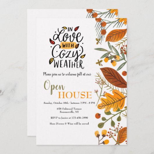 Einladung zum gemütlichen Wetter (Vorne/Hinten)