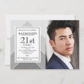 Einladung zum geometrischen Foto (Vorderseite)