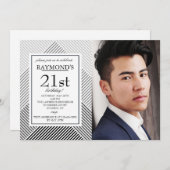 Einladung zum geometrischen Foto (Vorne/Hinten)