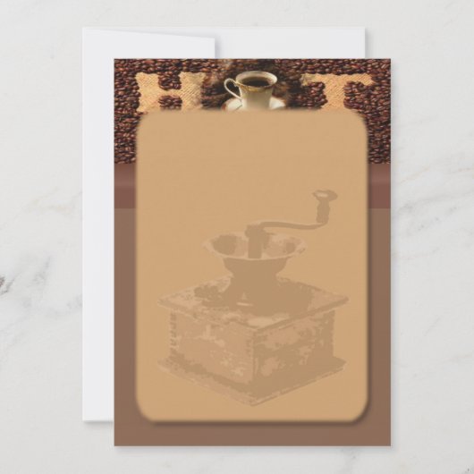 Einladung zum gerösteten Kaffee (Vorderseite)