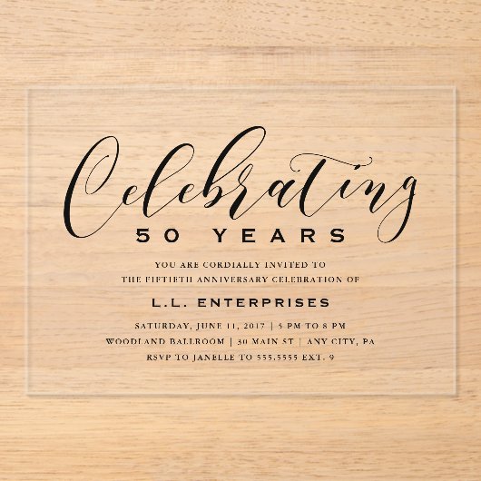 Einladung zum Geschäftsjahrsfest (Vorderseite)