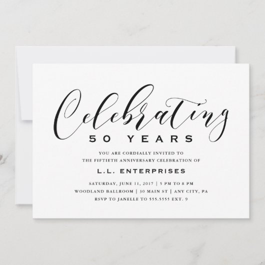 Einladung zum Geschäftsjahrsfest (Vorderseite)