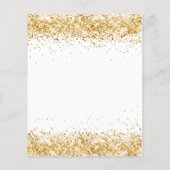 Einladung zum Glitzer "Babydusche" (Rückseite)