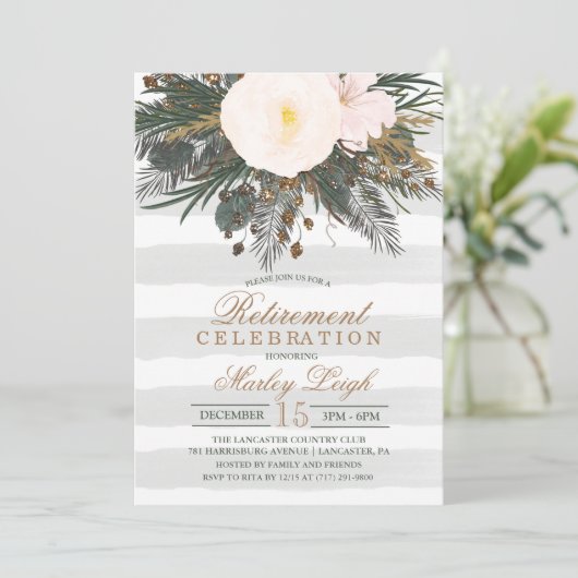 Einladung zum Glitzer im Winter (Stehend Vorderseite)