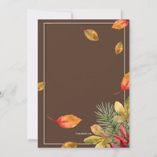 Einladung zum glorreichen Fall (Rückseite)