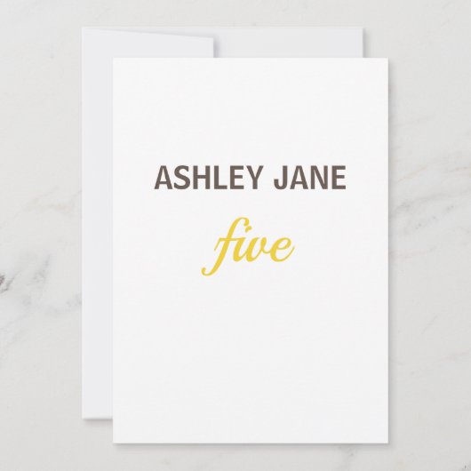 Einladung zum Gold Geburtstag (Rückseite)