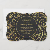 Einladung zum Gold Impression Foto (Rückseite)