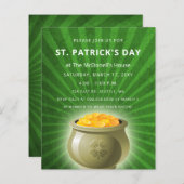 Einladung zum Gold St Patricks Day (Vorne/Hinten)