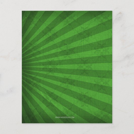 Einladung zum Gold St Patricks Day (Rückseite)