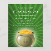 Einladung zum Gold St Patricks Day (Vorderseite)