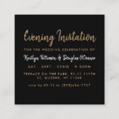 Einladung zum Golden Foil & Script Abend (Vorderseite)