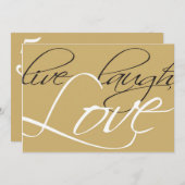 Einladung zum Goldenen Hochzeitstag (Vorne/Hinten)