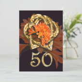 Einladung zum Goldenen Hochzeitstag (Stehend Vorderseite)