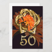 Einladung zum Goldenen Hochzeitstag (Vorne/Hinten)