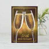 Einladung zum Goldenen Hochzeitstag (Stehend Vorderseite)