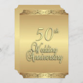 Einladung zum Goldenen Hochzeitstag (Vorne/Hinten)