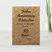 Einladung zum Goldenen Jubiläum Party 50 Jahre (Vorderseite)
