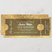 Einladung zum Goldenen Party (Vorne/Hinten)